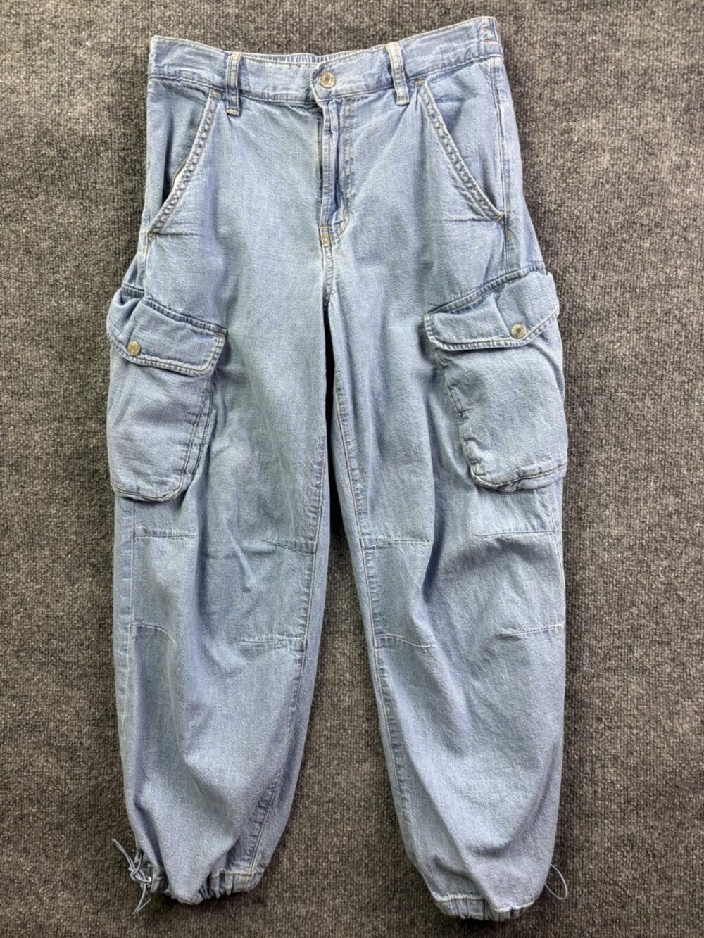 GAP Light Blue Wide Leg Cargo Jeans